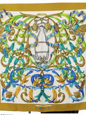 Hermès Le Mors A La Conétable Silk Scarf